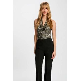 Morgan mouwloze top beige