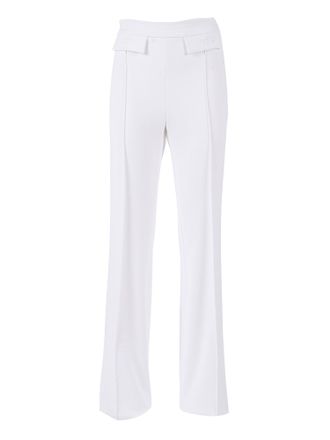 Elisabetta Franchi High Waisted Tailored Tab Straight-Leg Pants