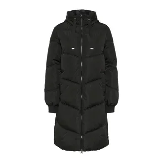 Kaffe Abrigo KAnikko - Coats - Mujer - Negro - L