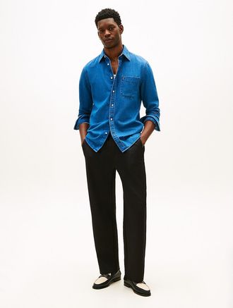 Tommy Hilfiger Mens Signature Track Pant - Black - XL