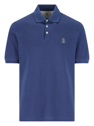 Brunello Cucinelli cotton polo shirt - Blue