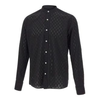 Tagliatore Casual Shirts, male, Black, Size: 2XL Cannes NS Shirt