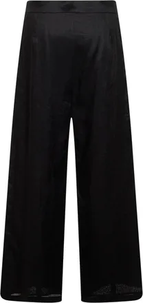 Max Mara Womens Cropped Trousers Msttartufo Black Ramie