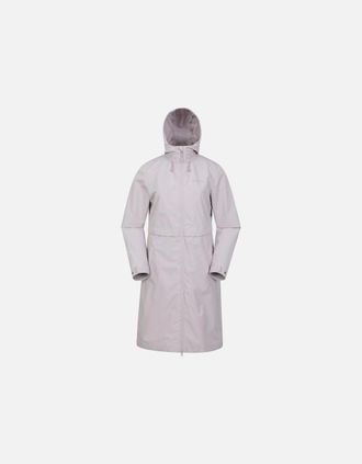 Mountain Warehouse Womens Mountain Warehouse Womens/Ladies Hilltop Extra Long Waterproof Jacket - Cream - Size: 14