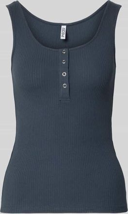 Pieces Slim Fit Tank Top aus Bio-Baumwoll-Mix Modell KITTE in Dunkelblau, Gr&ouml;&szlig;e XL