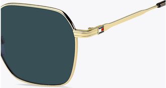 Tommy Hilfiger Mens Modern Prep Geometric Sunglasses - Gold