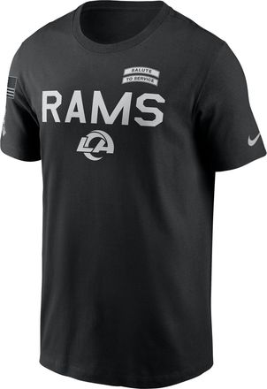 Nike Los Angeles Rams Salute to Service Sideline Nike Mens Dri-FIT NFL T-Shirt in Black | 02ET00AA5B-NKC