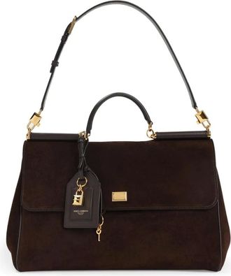 Dolce & Gabbana My Sicily Handtas - Dames - Tassen - Bruin - Maat: ONE Size Katoen