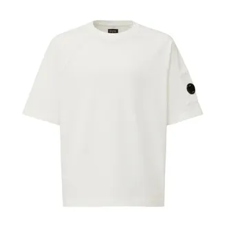 C.P. Company CP Company Heavy Cotton Lens T Shirt Size: XL- colour: White - male - C.P. Company - T-Shirts - White - S - Tops