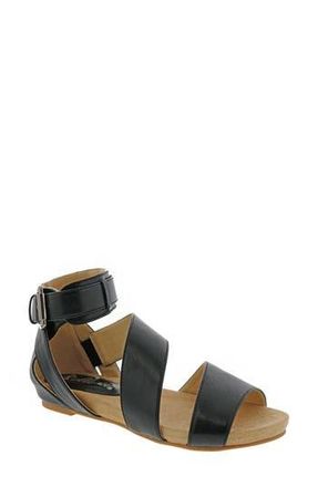 Bellini Nambi Ankle Strap Flat Sandal in Black at Nordstrom Rack, Size 7.5