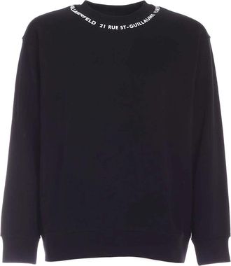 Karl Lagerfeld Rue St Guillaume Sweatshirt - Heren - Sweatshirts - Zwart - 2XL - Katoen - Hoodies & sweatvesten