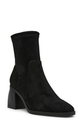 Anne Klein Astrid Boot in Black Microsuede at Nordstrom Rack, Size 8.5