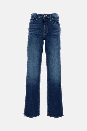 Mother Blue Straight-leg Jeans