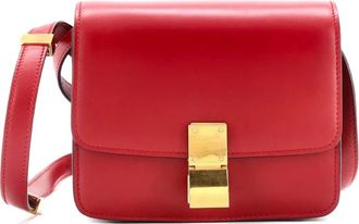 Celine Classic Box Bag Smooth Leather Small crossbody bag - Rood