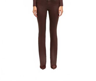 L'agence Womens The Ruth Straight Coated Denim In Dark Java