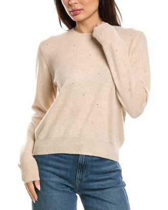 Brodie Gem Star Crewneck Cashmere Sweater