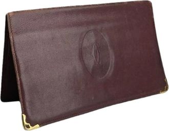 Cartier Pre-owned Wallets, female, Red, Size: ONE SIZE Pre-owned Vintage Leather Wallet