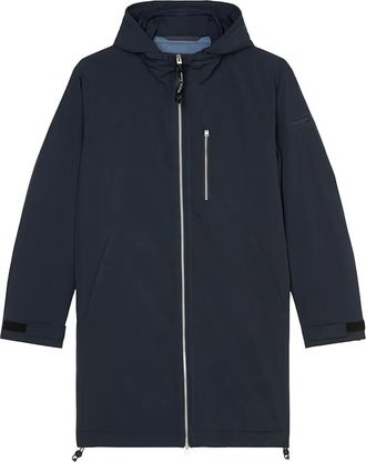 Marc O'Polo Parka met capuchon en rits - Blauw