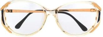 Valentino Pre-owned Acetate sunglasses - Dames - Vintage Accessoires - Wit - ONE Size - Vintage