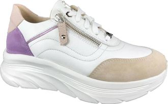 Footnotes Stijlvolle Damessneakers - Dames - Sneakers - Beige - 37 EU - Schoenen