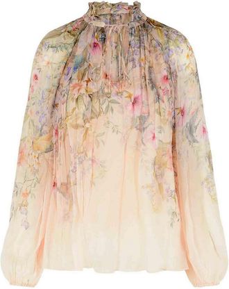 Zimmermann Rebellion Viscose Cream Blouse