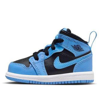Air Jordan (TD) Air Jordan 1 Mid University Blue Black DQ8425-401