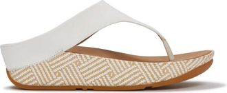 FitFlop Fitflop Womens Lulu Lux Graphic-Weave Toe-Post in Urban