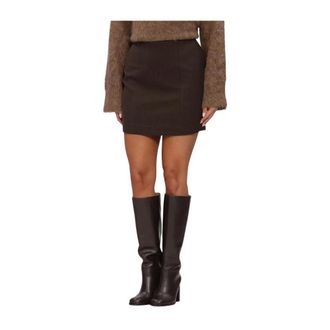 Twist & Tango Noelia Mini Rok - Dames - Rokken - Bruin - Maat: M Zijde