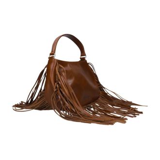 N&uacute;noo Betty Fringe River Schoudertas - Dames - Tassen - Bruin - Maat: ONE Size