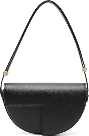 Patou Black Le Petit Patou Leather Shoulder Bag - Womens - Zamac/Calf Leather