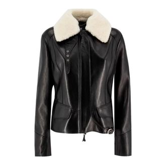 Ermanno Scervino Jassen, Dames, Zwart, M, Leer, Ermanno Scervino Jassen Zwart