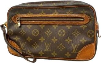 Louis Vuitton Pre-owned Clutches, male, Brown, Size: ONE SIZE Pre-owned Clutch bag