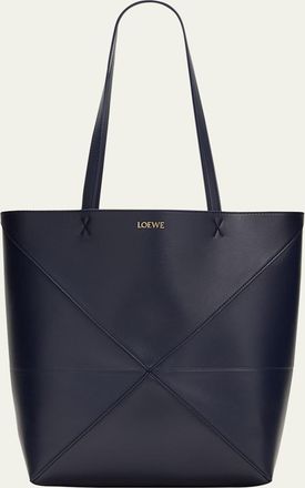Loewe Puzzle Fold Medium Tote Bag in Shiny Leather
