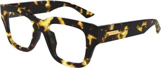 Bottega Veneta Rechthoekig Optisch Montuur - unisex - Brillen - Bruin - 50 MM - Accessoires