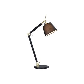 Lucande L&aacute;mpara De Mesa marvaine En Negro Metal - Lucande