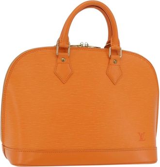 Louis Vuitton Alma Epi Leather Orange Leather Handbag (Pre-Owned)