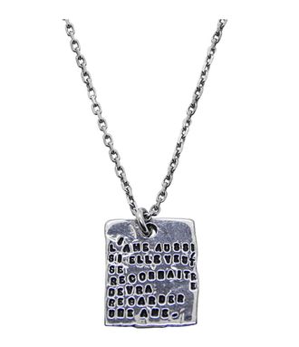 Serge Thoraval Collier Reflet Plaque Argent