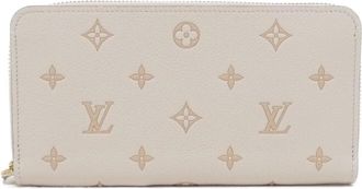 Louis Vuitton White Leather Long Wallet (Bi-Fold) (Pre-Owned)