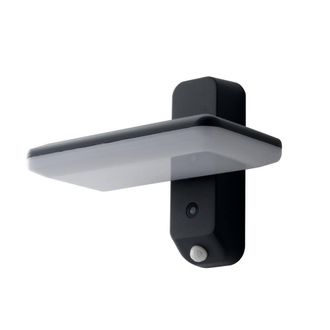 Netlighting Argo Outdoor Pir Sensor Wall Light Anthracite IP54 4000K in Black