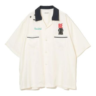 Undercover Bowlinghemd - Heren - Overhemden - Beige - Maat: L Poliester