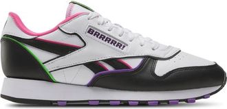 Reebok Mens Classic Leather - Shoes Black/White/Pink Size 09.0