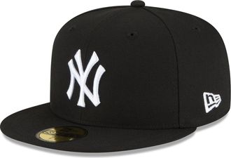 New Era New York Yankees Black and White Basic 59FIFTY Fitted Hat