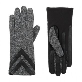 Isotoner WomenS Chevron Spandex Gloves In Black Heather