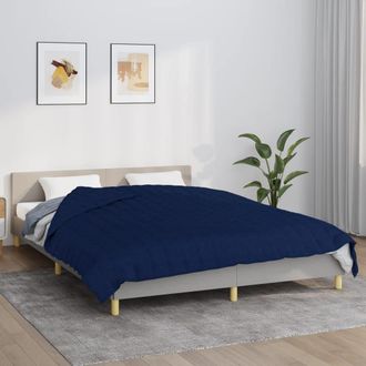 vidaXL Manta Con Peso Tela Azul 200x230 Cm 13 Kg Vidaxl