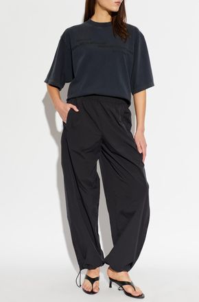 Alexander Wang T-shirt With Printed Logo, Womens, Black