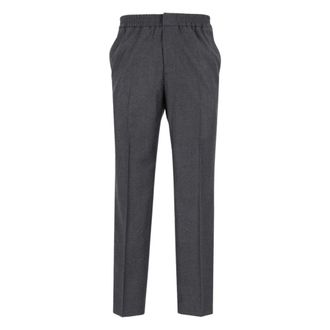 Ami Pantaloni sartoriali in lana vergine - - Trousers - Uomo - Grigio - S