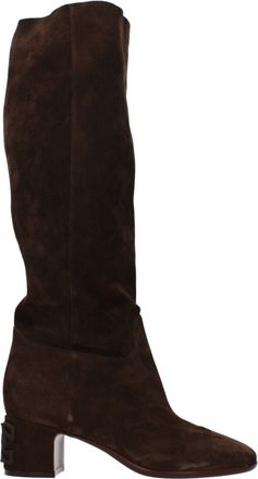 Casadei Brown Leather Womens Boots