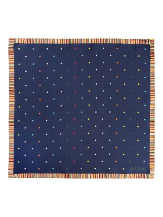 Paul Smith polka-dot silk pocket square - men - Silk - One Size - Blue