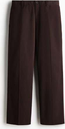 H&M Elegante Hose in Relaxed Fit - Brown