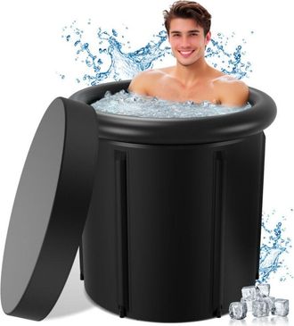 Vingo Vingo - swanew Bagno di ghiaccio 390 Litri Recupero muscolare Sportivo Rafforzare il sistema immunitario &oslash; 85 x H78 cm Spa gonfiabile